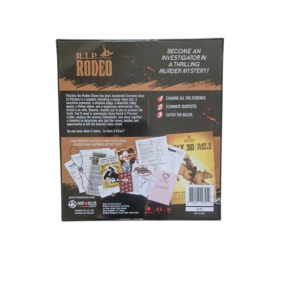 Hunt A Killer RIP At The Rodeo Board Game - Picture 2 of 4